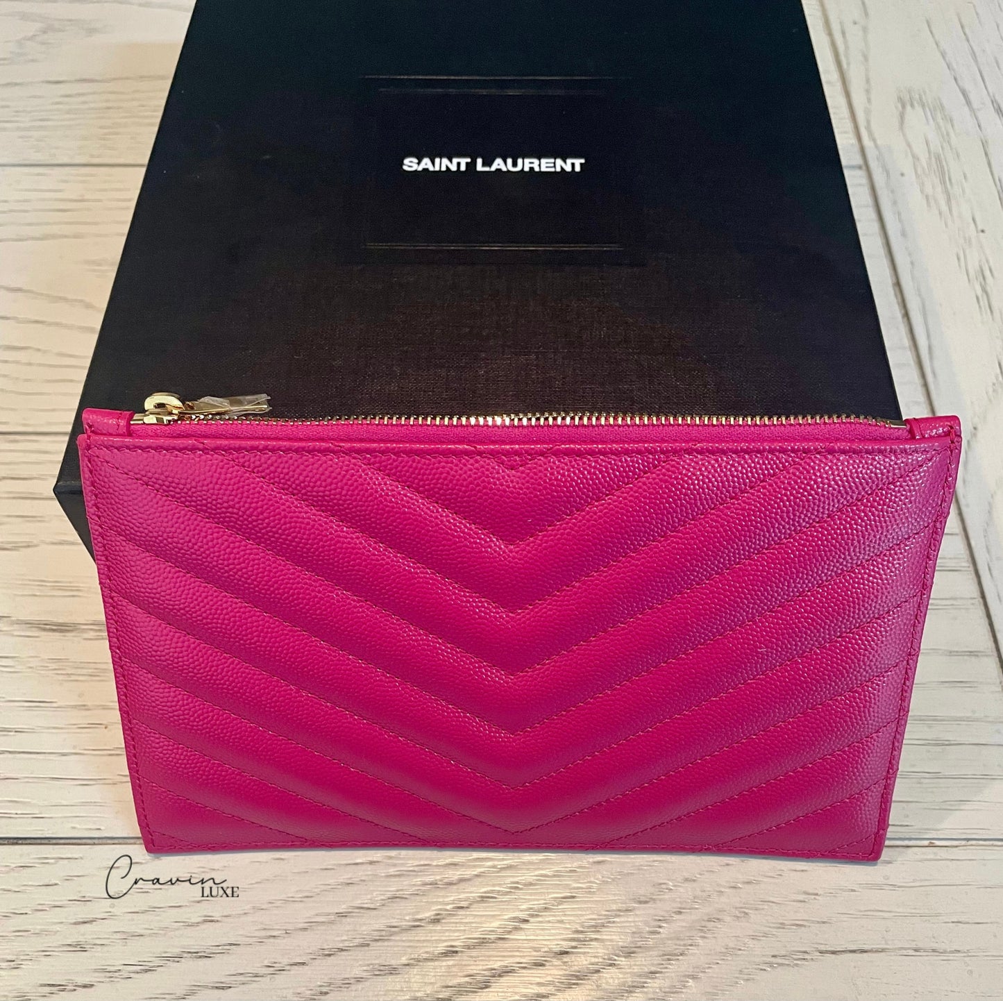 Saint Laurent Bill Pouch Fuchsia