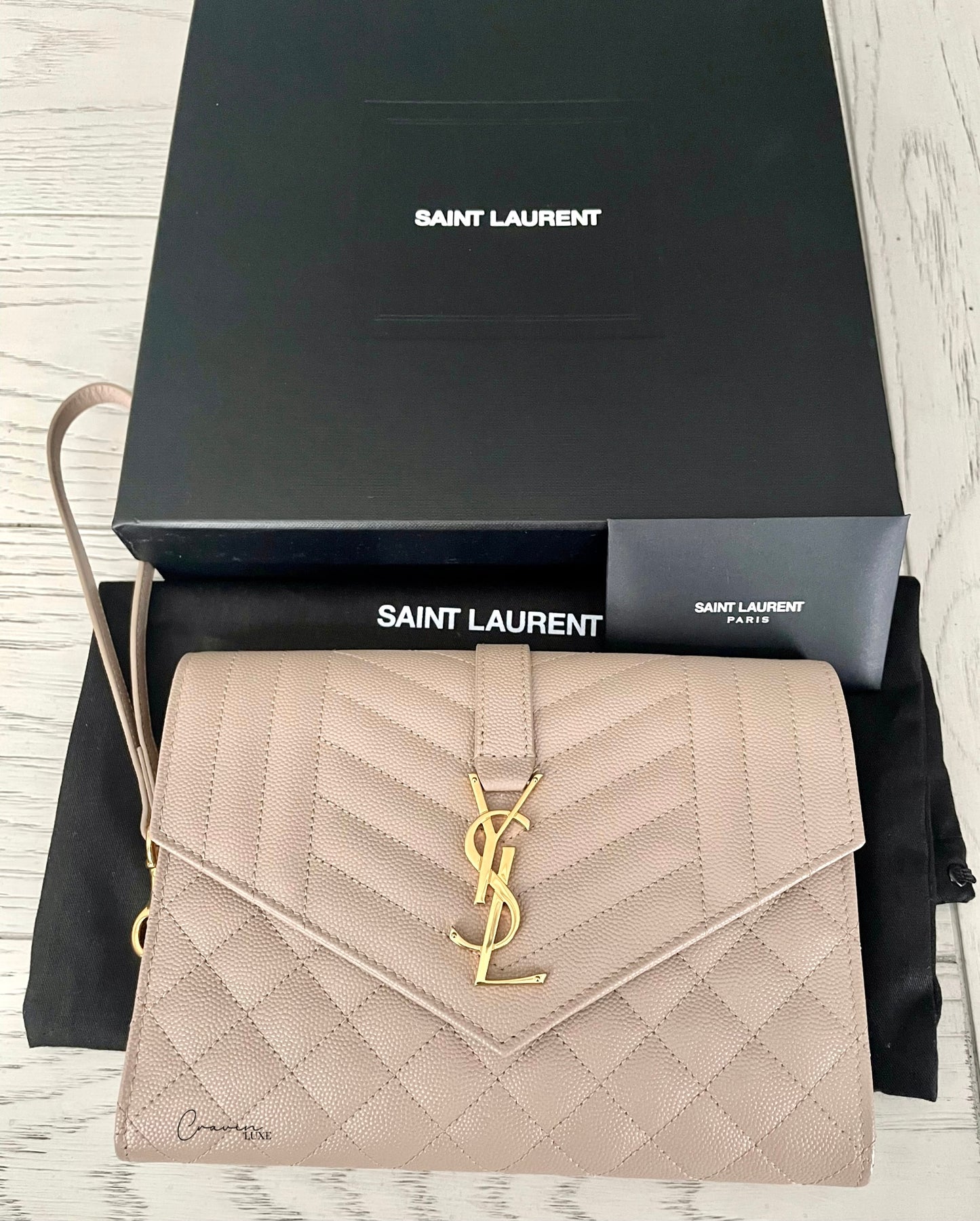 Saint Laurent Envelope Flap Pouch