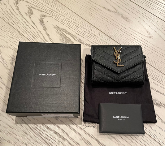 Saint Laurent Cassandre Tri-fold Wallet