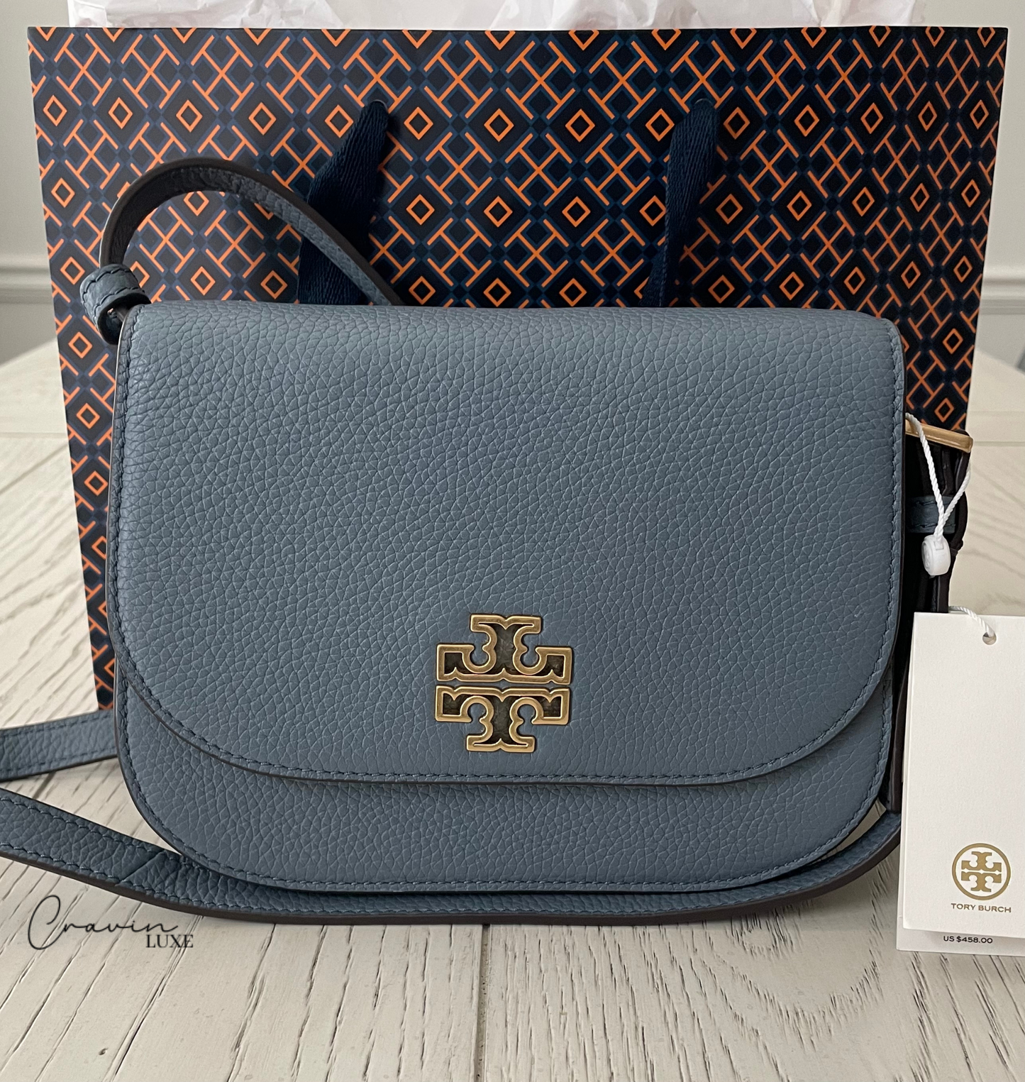 Tory Burch Britten Small Saddle Crossbody