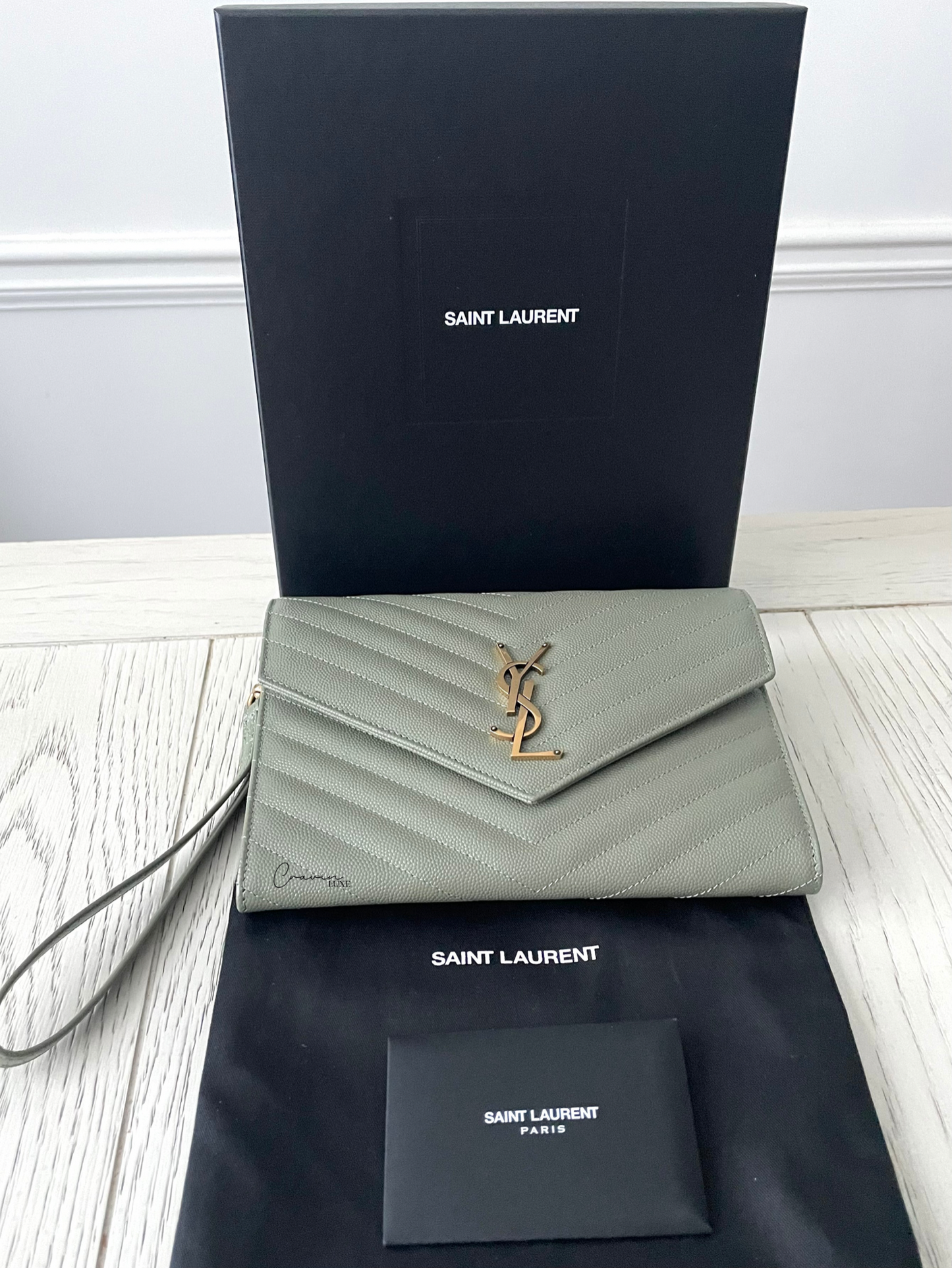 Saint Laurent Wristlet Pouch