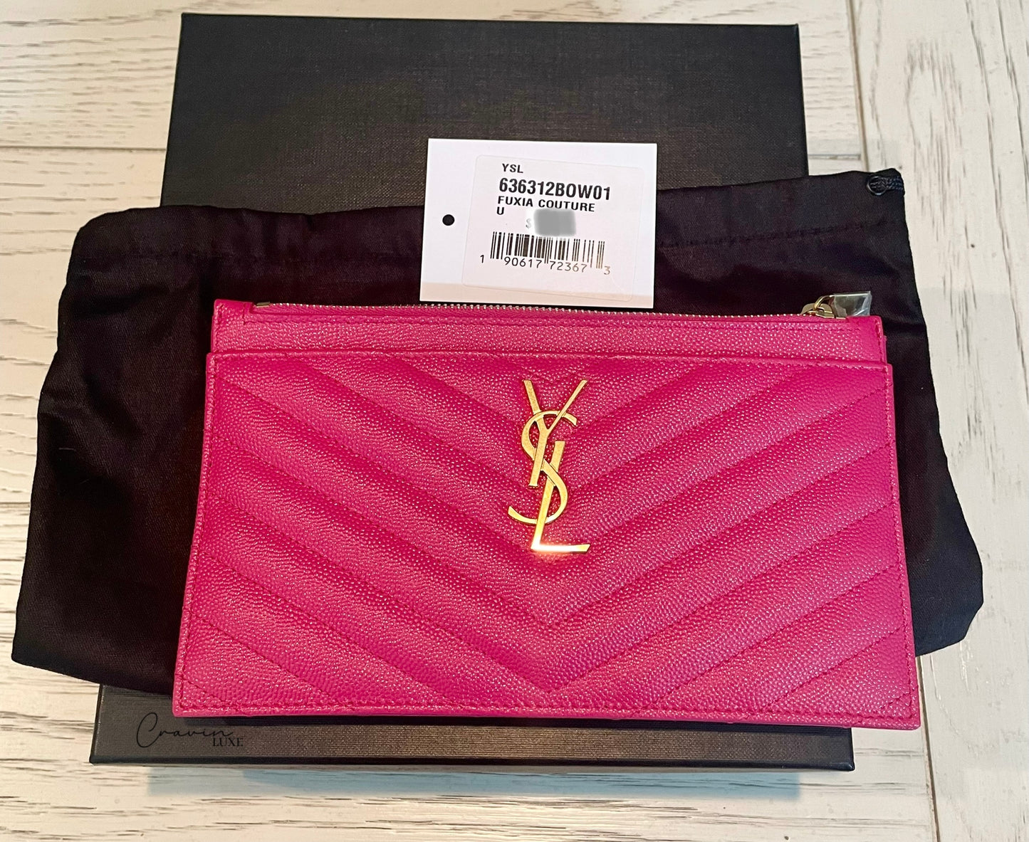 Saint Laurent Bill Pouch Fuchsia