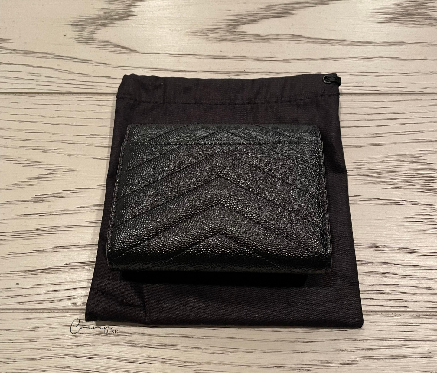 Saint Laurent Cassandre Tri-fold Wallet