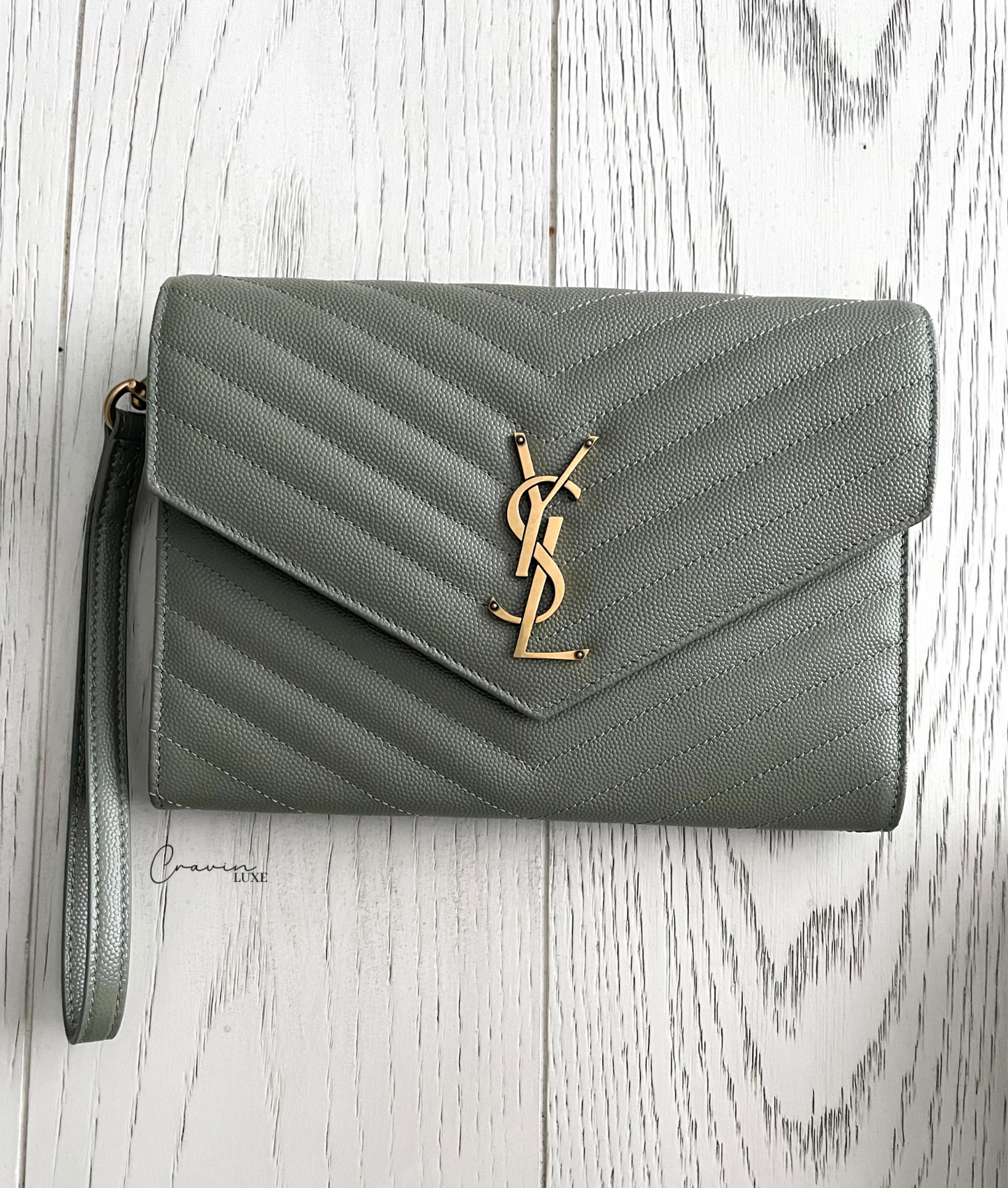 Saint Laurent Wristlet Pouch