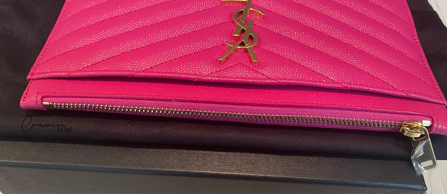 Saint Laurent Bill Pouch Fuchsia