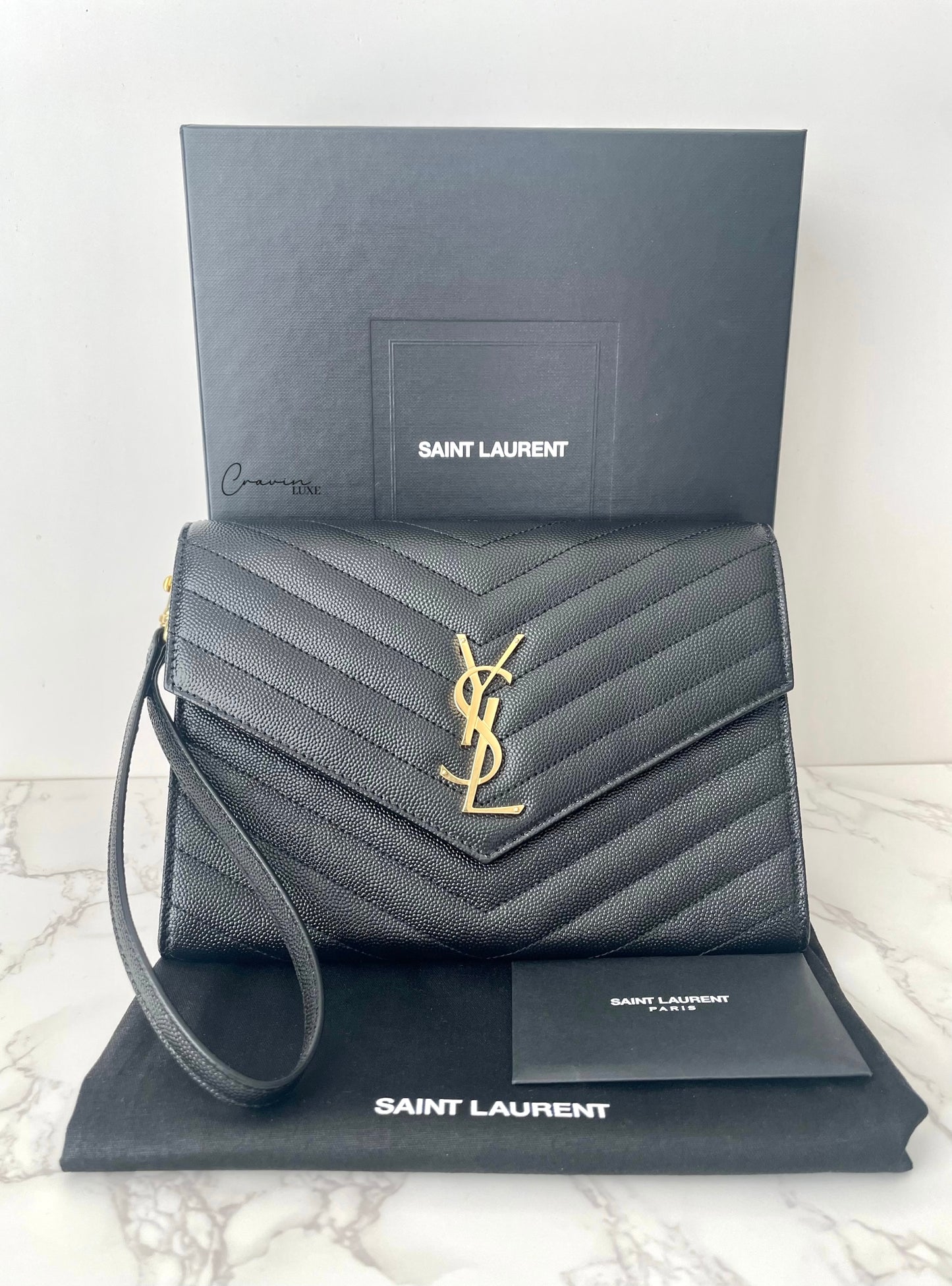 Saint Laurent Wristlet Clutch