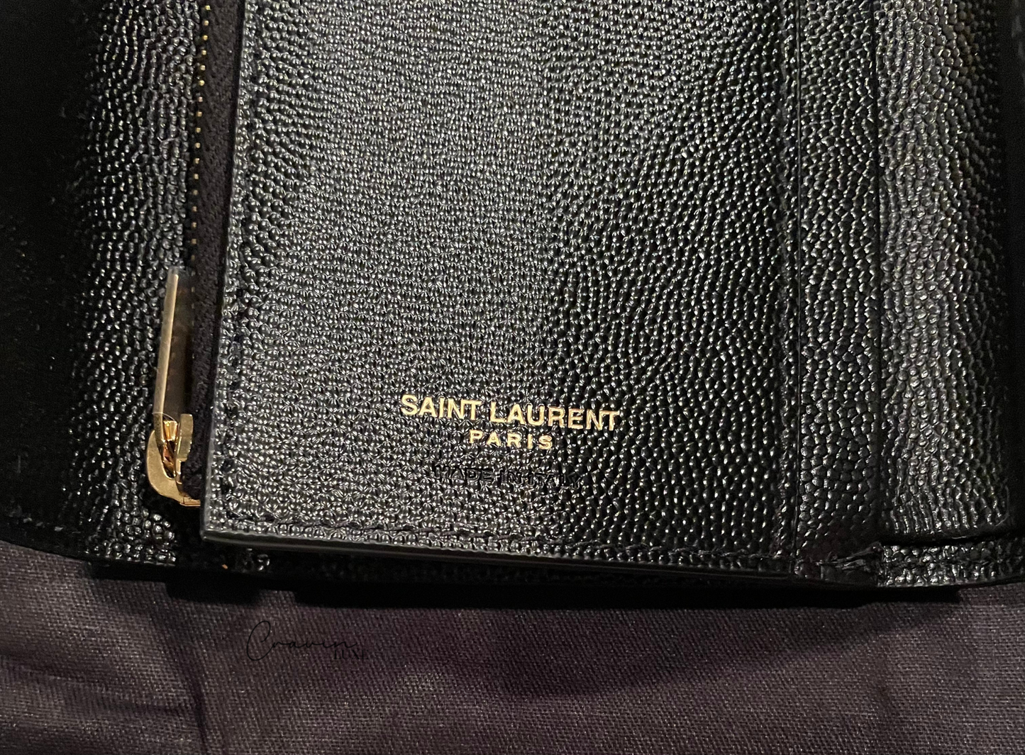 Saint Laurent Cassandre Tri-fold Wallet